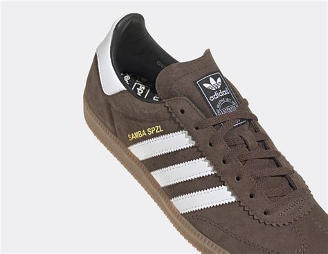 brown adidas samba spzl